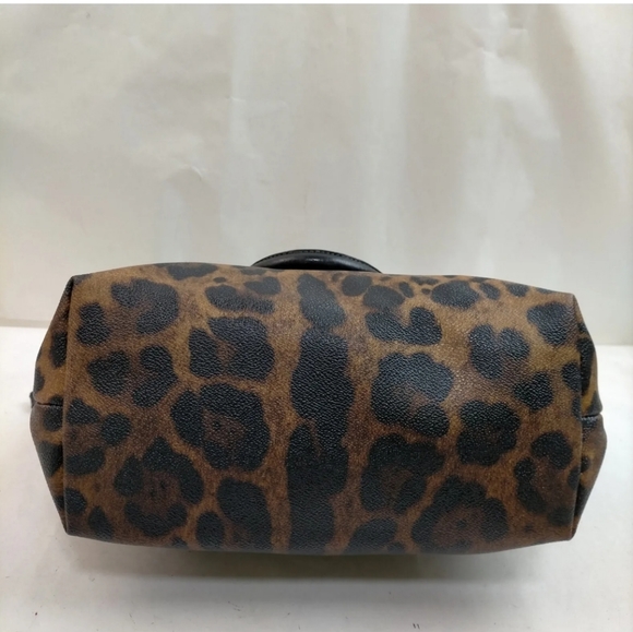 Dolce & Gabbana Leopard Print Shoulder Bag Coated Canvas Shoulder bag /hand bag - Picture 5 of 8